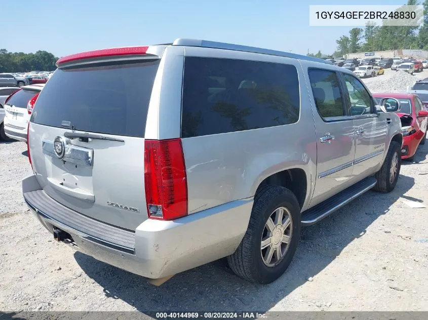 1GYS4GEF2BR248830 2011 Cadillac Escalade Esv Standard