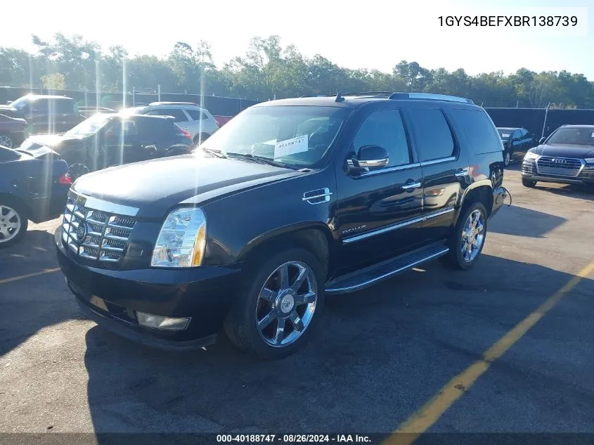 1GYS4BEFXBR138739 2011 Cadillac Escalade Luxury