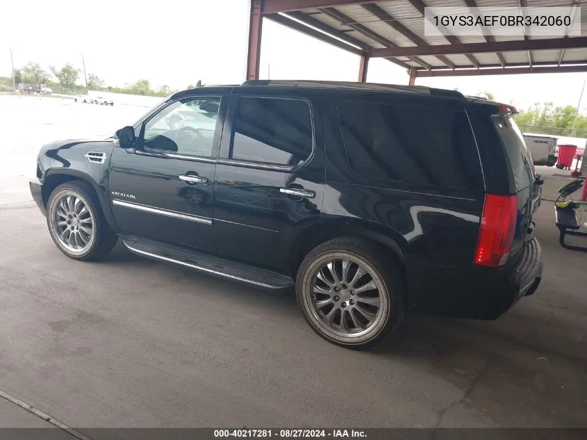 1GYS3AEF0BR342060 2011 Cadillac Escalade Standard