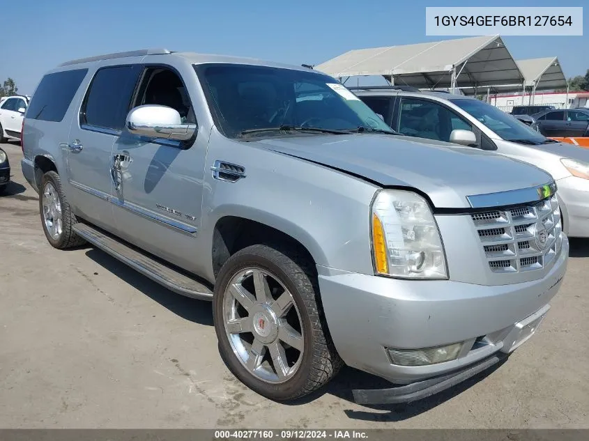 2011 Cadillac Escalade Esv Standard VIN: 1GYS4GEF6BR127654 Lot: 40277160