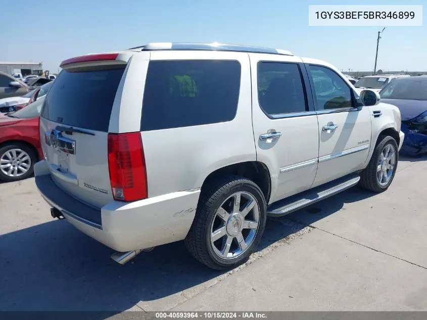 2011 Cadillac Escalade Luxury VIN: 1GYS3BEF5BR346899 Lot: 40593964