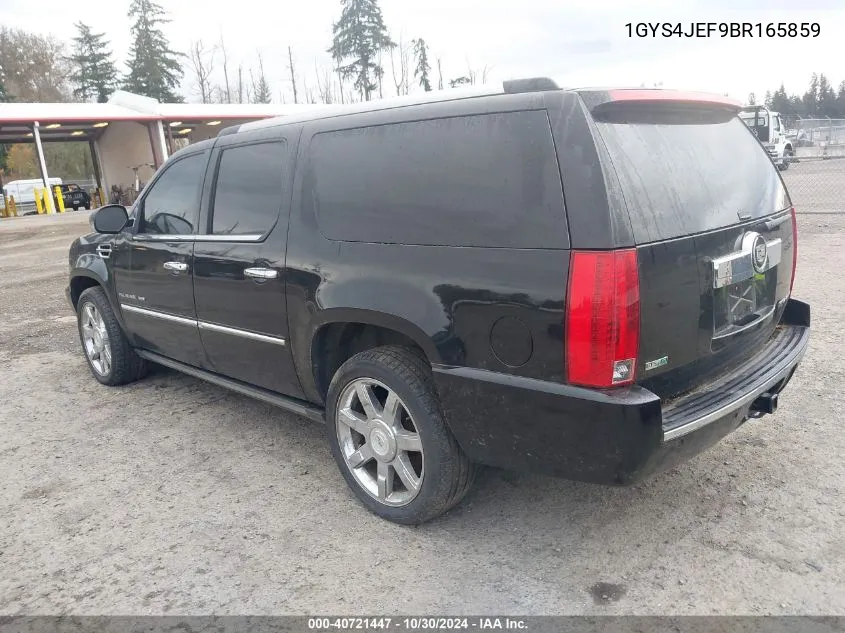 2011 Cadillac Escalade Esv Premium VIN: 1GYS4JEF9BR165859 Lot: 40721447