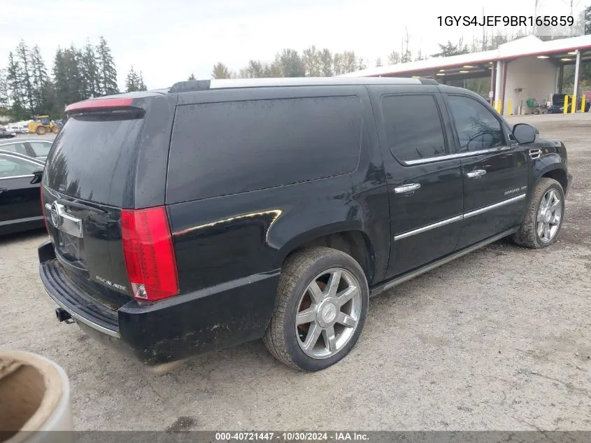 2011 Cadillac Escalade Esv Premium VIN: 1GYS4JEF9BR165859 Lot: 40721447