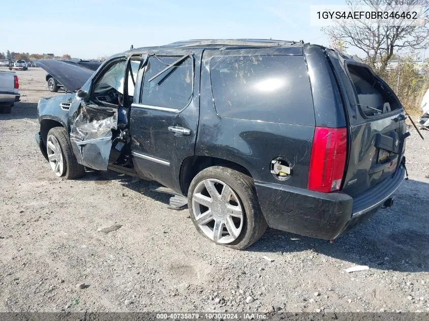 2011 Cadillac Escalade Standard VIN: 1GYS4AEF0BR346462 Lot: 40735879