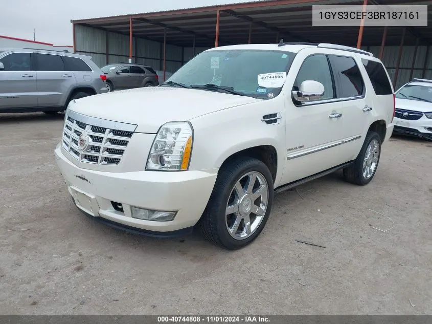 2011 Cadillac Escalade Premium VIN: 1GYS3CEF3BR187161 Lot: 40744808