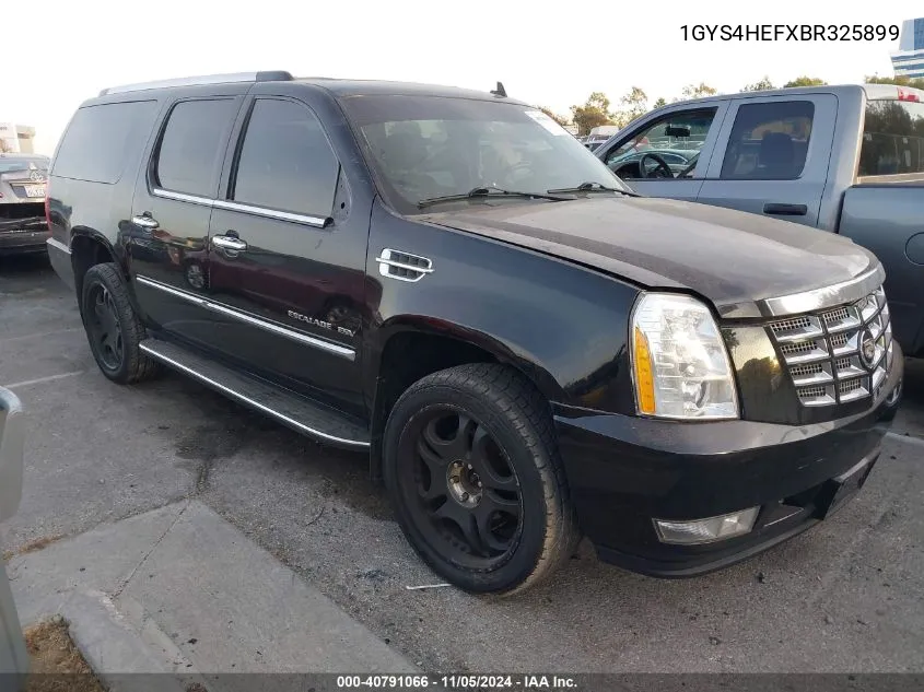 2011 Cadillac Escalade Esv Luxury VIN: 1GYS4HEFXBR325899 Lot: 40791066