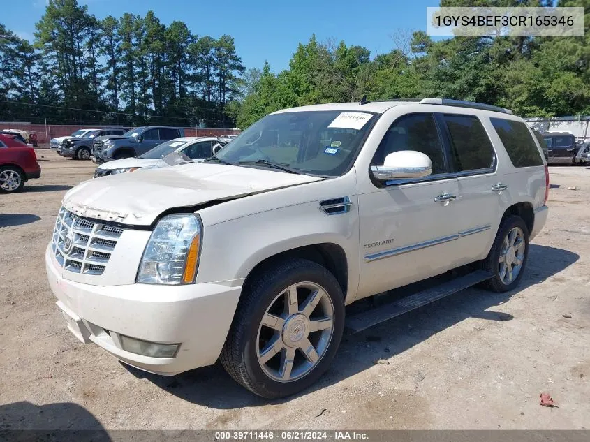 2012 Cadillac Escalade Luxury VIN: 1GYS4BEF3CR165346 Lot: 39711446