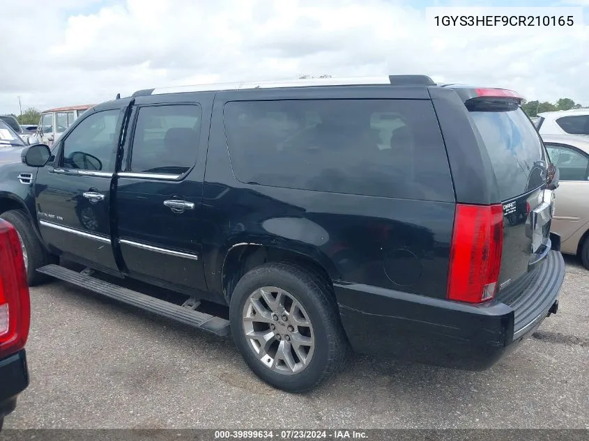 1GYS3HEF9CR210165 2012 Cadillac Escalade Esv Esv Luxury