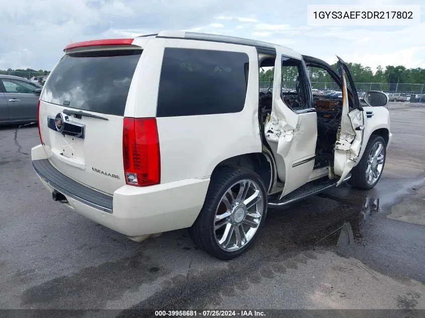 1GYS3AEF3DR217802 2013 Cadillac Escalade Standard