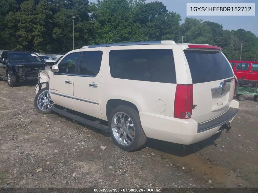 1GYS4HEF8DR152712 2013 Cadillac Escalade Esv Luxury