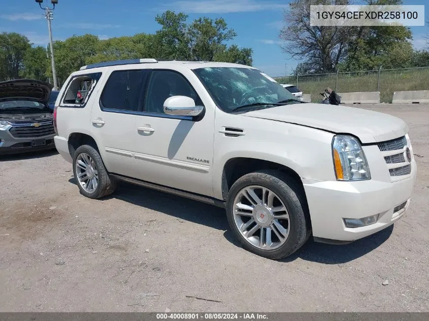 2013 Cadillac Escalade Premium VIN: 1GYS4CEFXDR258100 Lot: 40008901