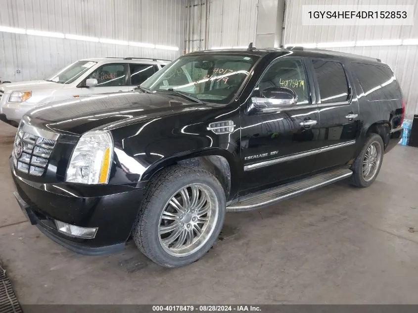 2013 Cadillac Escalade Esv Luxury VIN: 1GYS4HEF4DR152853 Lot: 40178479