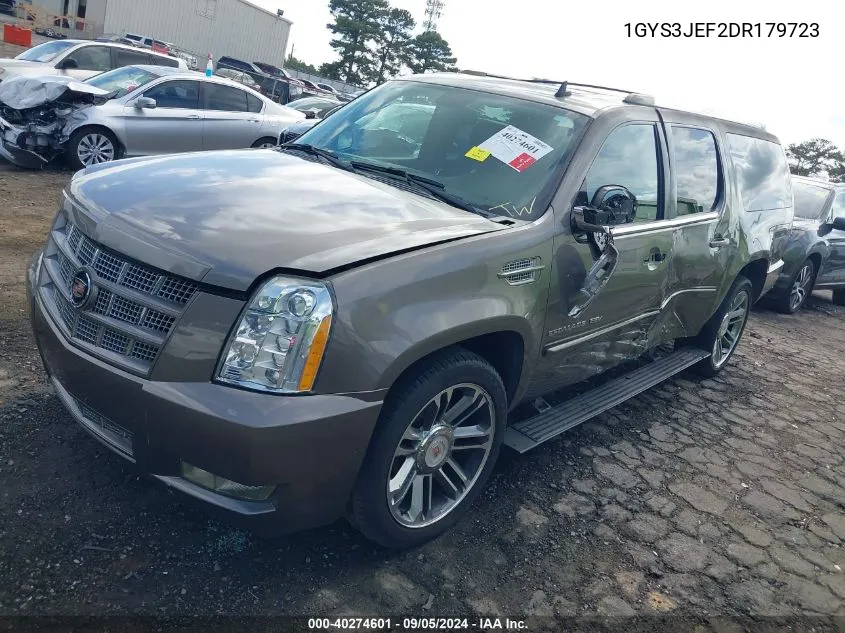 1GYS3JEF2DR179723 2013 Cadillac Escalade Esv Premium