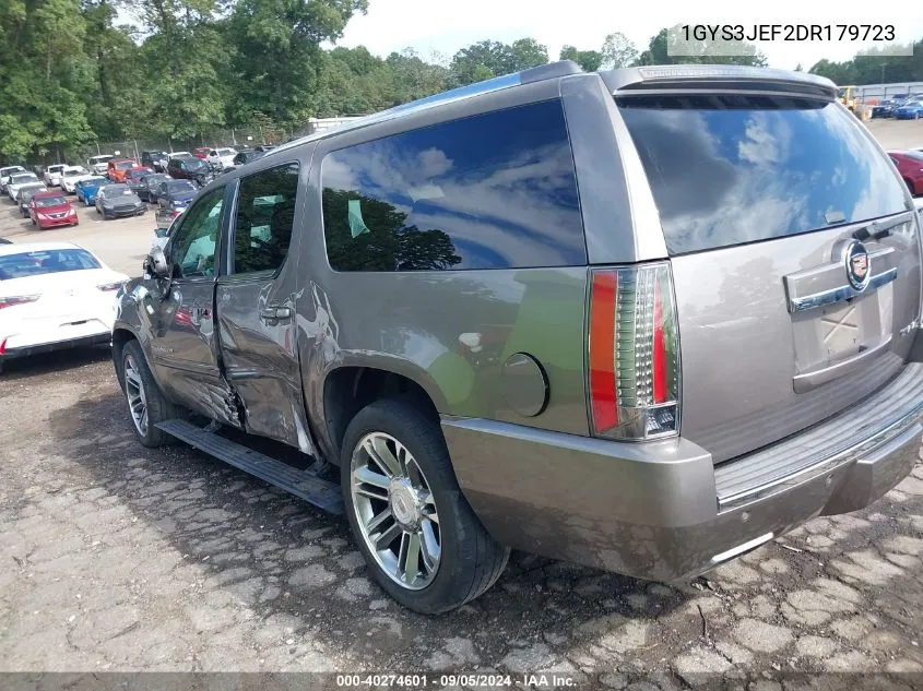 2013 Cadillac Escalade Esv Premium VIN: 1GYS3JEF2DR179723 Lot: 40274601