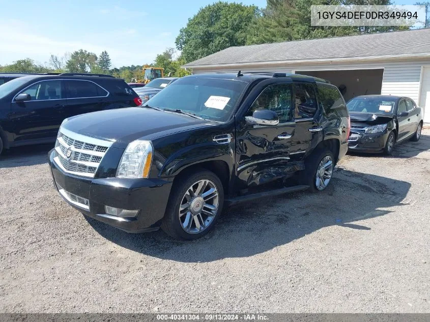 2013 Cadillac Escalade Platinum VIN: 1GYS4DEF0DR349494 Lot: 40341304