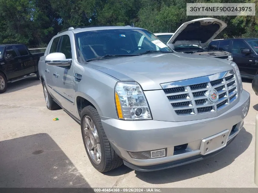 2013 Cadillac Escalade Ext Premium VIN: 3GYT4NEF9DG243975 Lot: 40454368