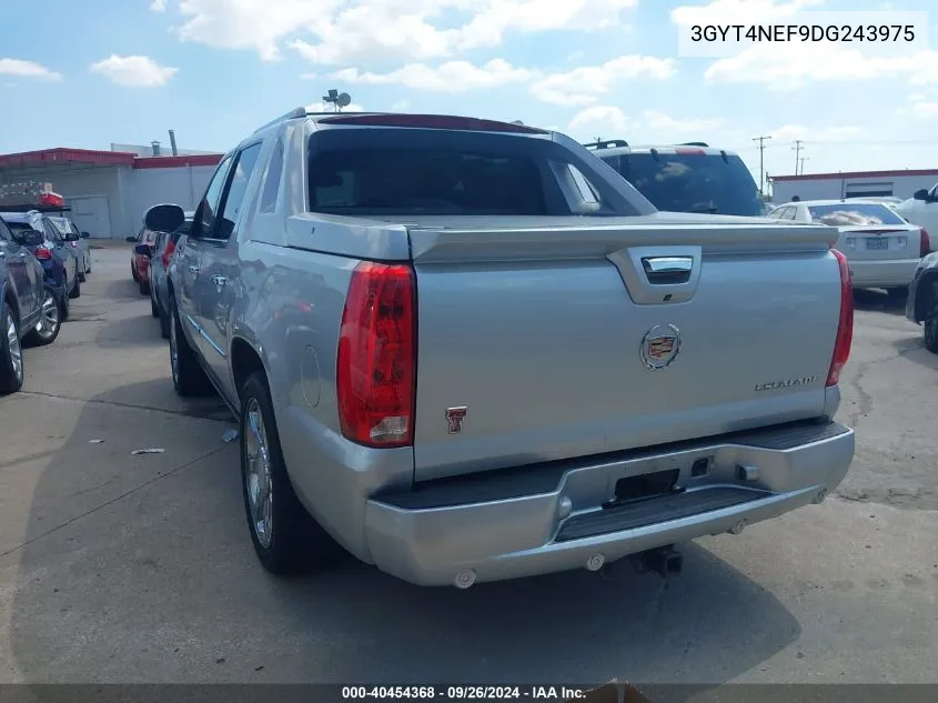 3GYT4NEF9DG243975 2013 Cadillac Escalade Ext Premium