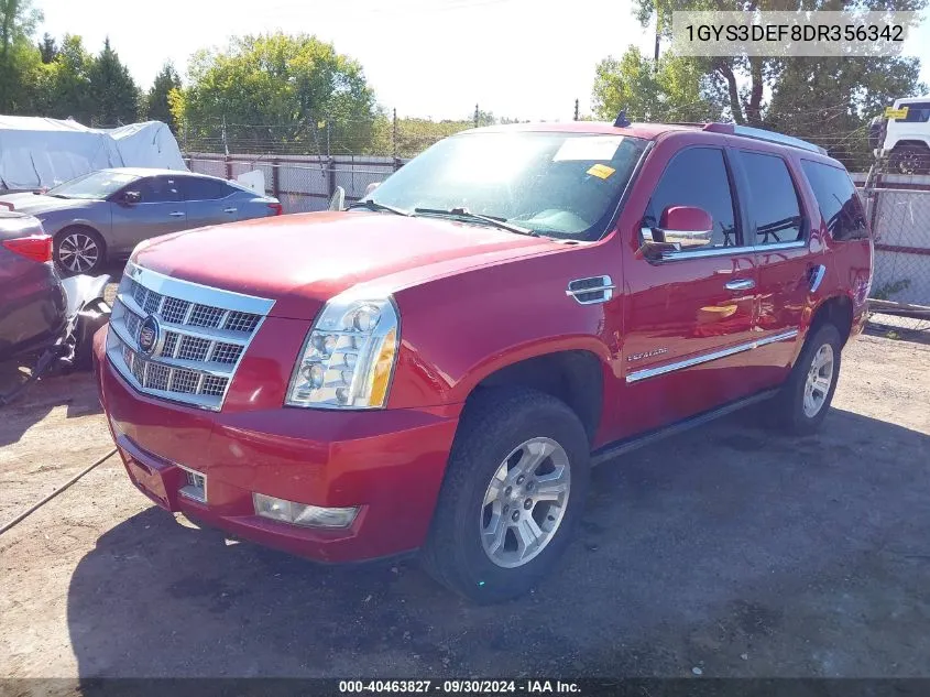 2013 Cadillac Escalade Platinum Edition VIN: 1GYS3DEF8DR356342 Lot: 40463827