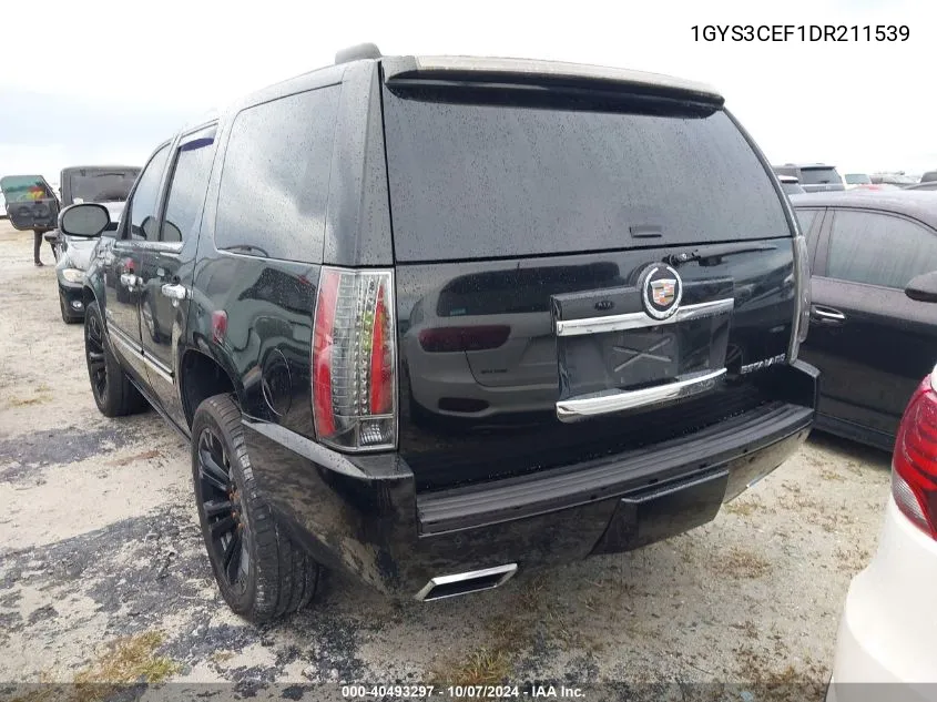 2013 Cadillac Escalade Premium VIN: 1GYS3CEF1DR211539 Lot: 40493297