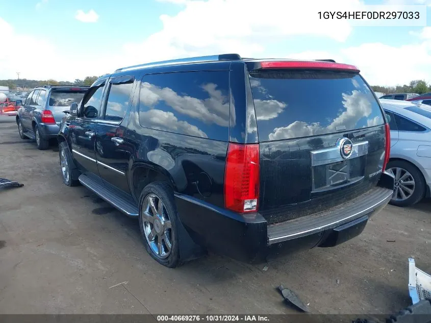 2013 Cadillac Escalade Esv Luxury VIN: 1GYS4HEF0DR297033 Lot: 40669276