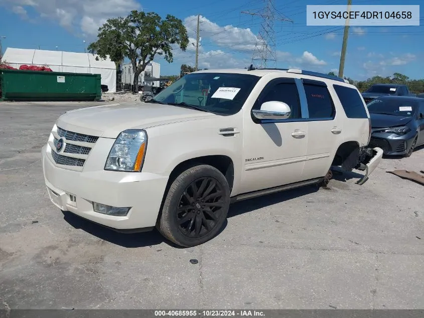 2013 Cadillac Escalade Premium VIN: 1GYS4CEF4DR104658 Lot: 40685955