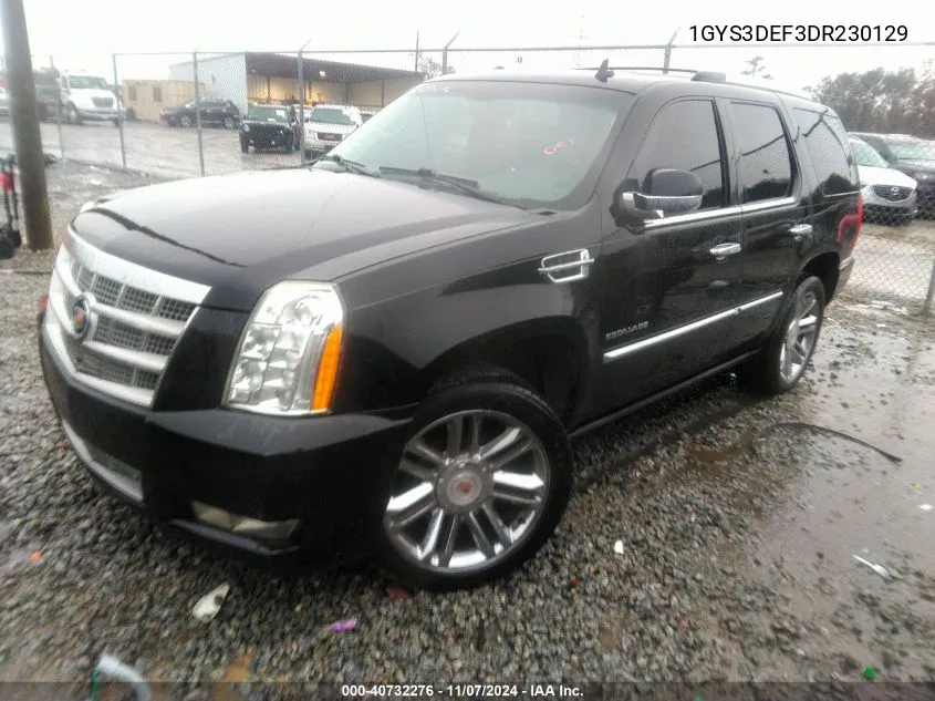 2013 Cadillac Escalade Platinum Edition VIN: 1GYS3DEF3DR230129 Lot: 40732276