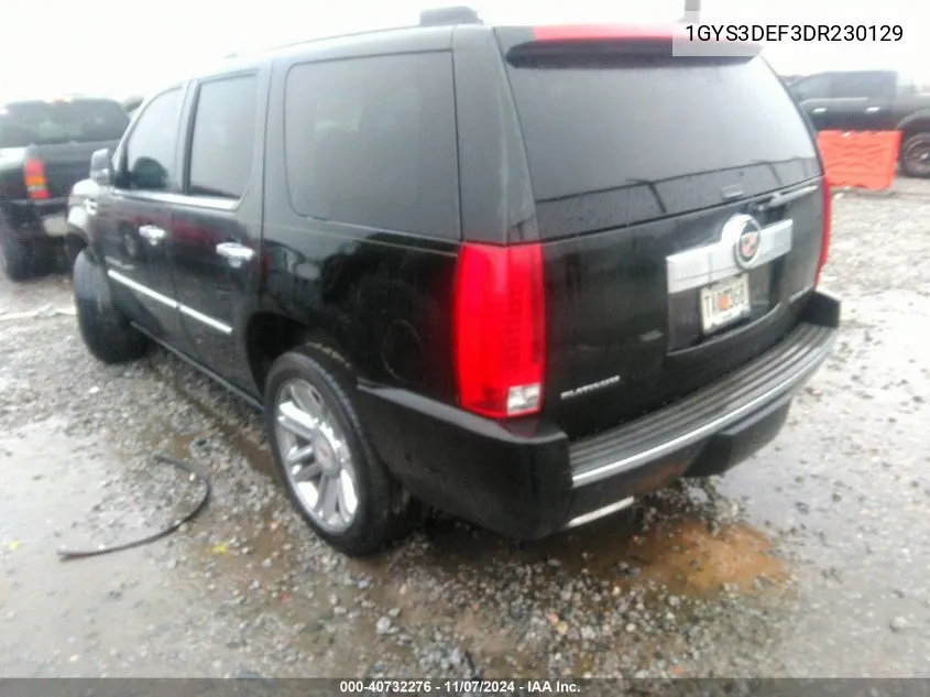 2013 Cadillac Escalade Platinum Edition VIN: 1GYS3DEF3DR230129 Lot: 40732276