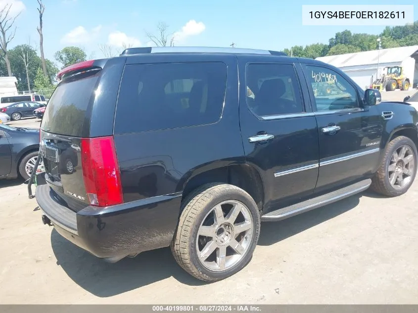 1GYS4BEF0ER182611 2014 Cadillac Escalade Luxury