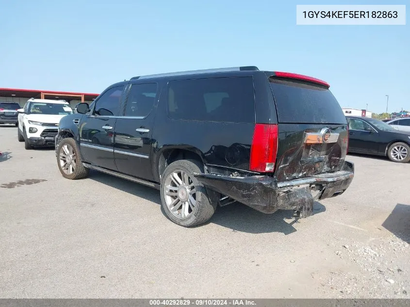 2014 Cadillac Escalade Esv Platinum Edition VIN: 1GYS4KEF5ER182863 Lot: 40292829