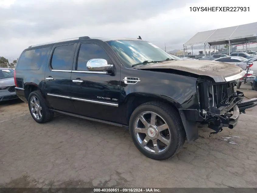 1GYS4HEFXER227931 2014 Cadillac Escalade Esv Luxury