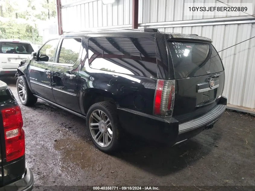 1GYS3JEF8ER202889 2014 Cadillac Escalade Esv Premium