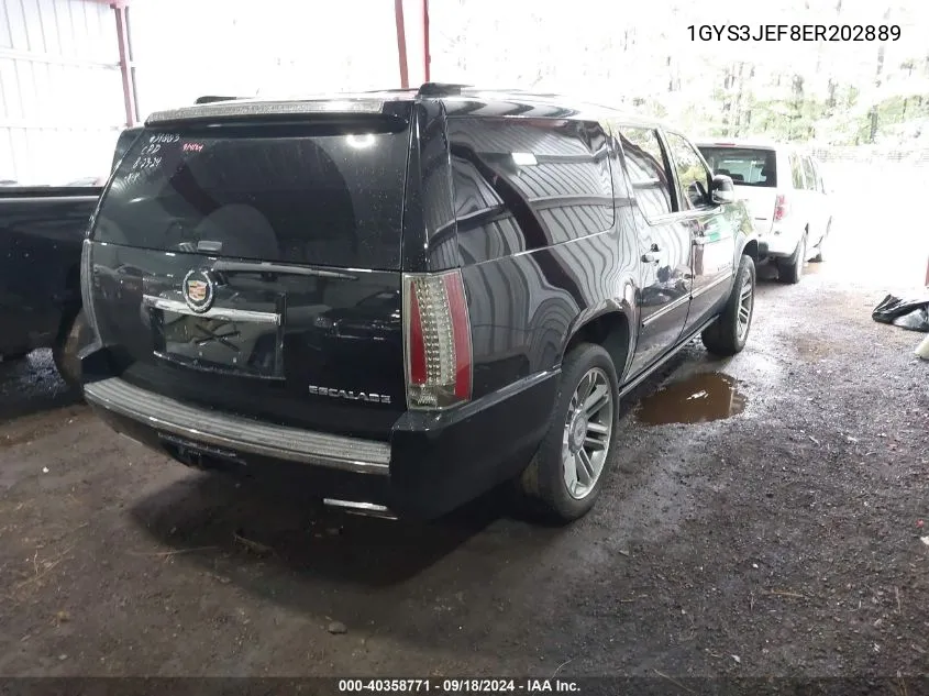 1GYS3JEF8ER202889 2014 Cadillac Escalade Esv Premium