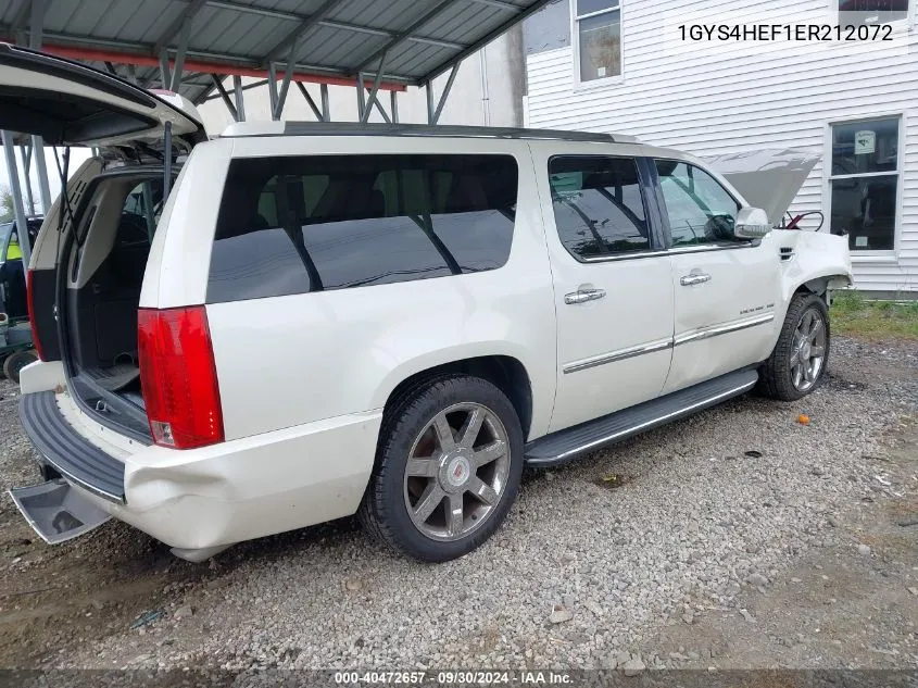 2014 Cadillac Escalade Esv Luxury VIN: 1GYS4HEF1ER212072 Lot: 40472657