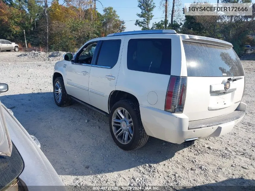 2014 Cadillac Escalade Premium VIN: 1GYS4CEF0ER172666 Lot: 40723825