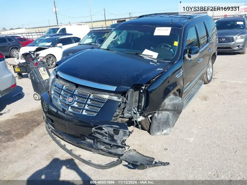 2014 Cadillac Escalade Luxury VIN: 1GYS3BEF2ER169331 Lot: 40851686