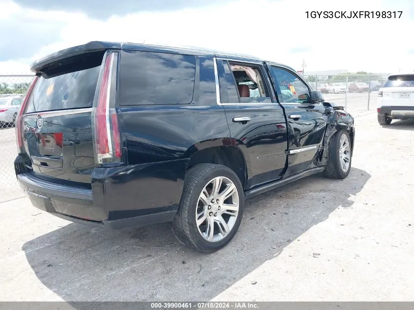 2015 Cadillac Escalade Premium VIN: 1GYS3CKJXFR198317 Lot: 39900461