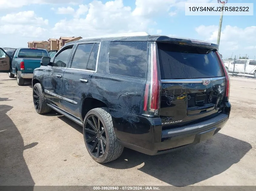 2015 Cadillac Escalade Premium VIN: 1GYS4NKJ2FR582522 Lot: 39928940