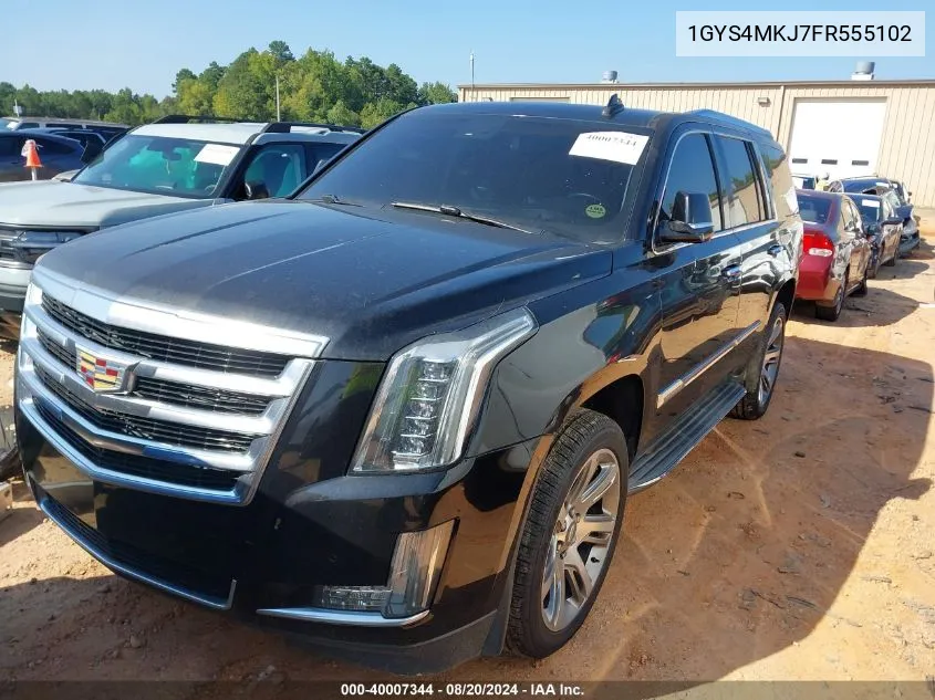 2015 Cadillac Escalade Luxury VIN: 1GYS4MKJ7FR555102 Lot: 40007344