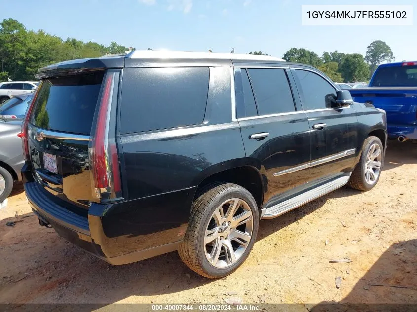 2015 Cadillac Escalade Luxury VIN: 1GYS4MKJ7FR555102 Lot: 40007344