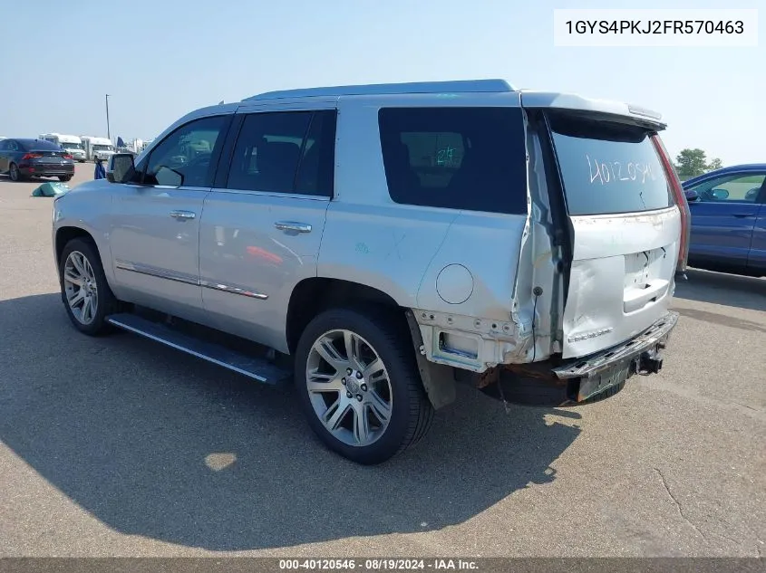 1GYS4PKJ2FR570463 2015 Cadillac Escalade Platinum