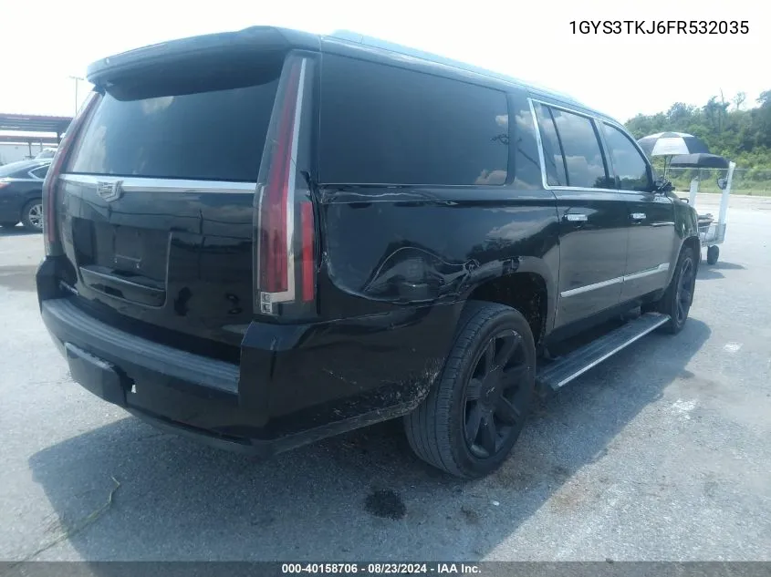 2015 Cadillac Escalade Esv Premium VIN: 1GYS3TKJ6FR532035 Lot: 40158706