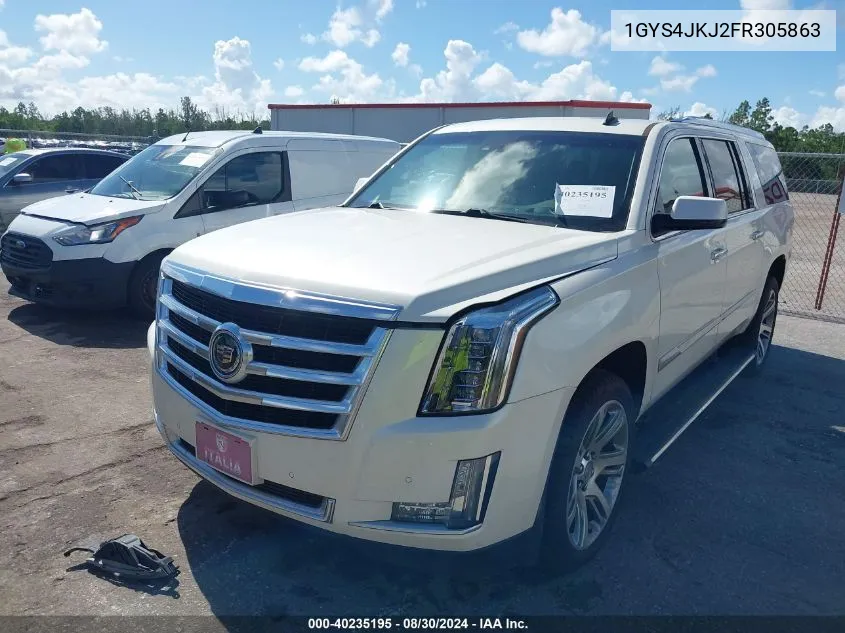 2015 Cadillac Escalade Esv Premium VIN: 1GYS4JKJ2FR305863 Lot: 40235195