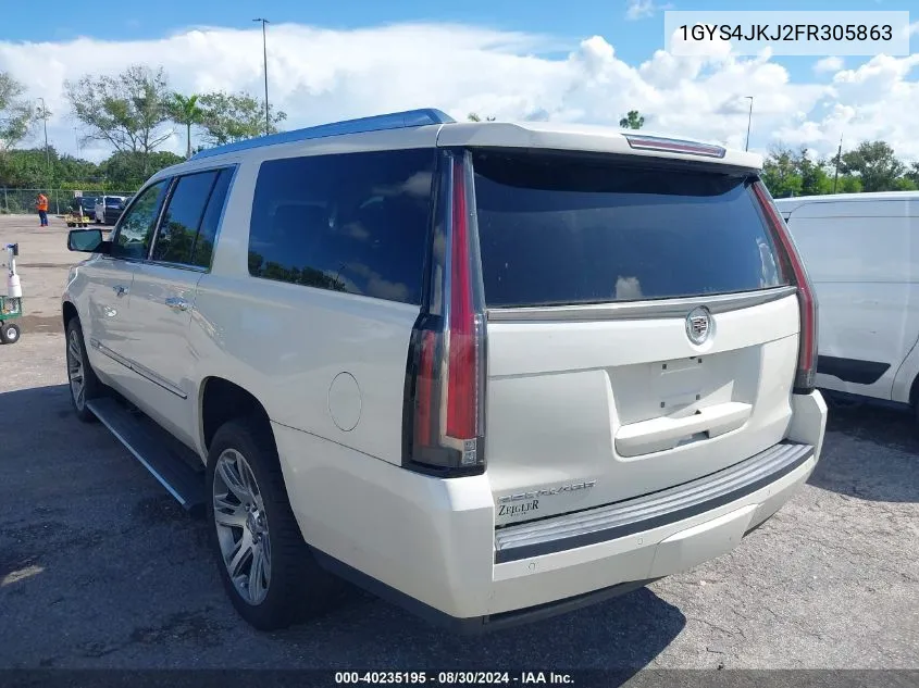 2015 Cadillac Escalade Esv Premium VIN: 1GYS4JKJ2FR305863 Lot: 40235195