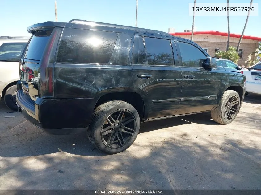 1GYS3MKJ4FR557926 2015 Cadillac Escalade Luxury