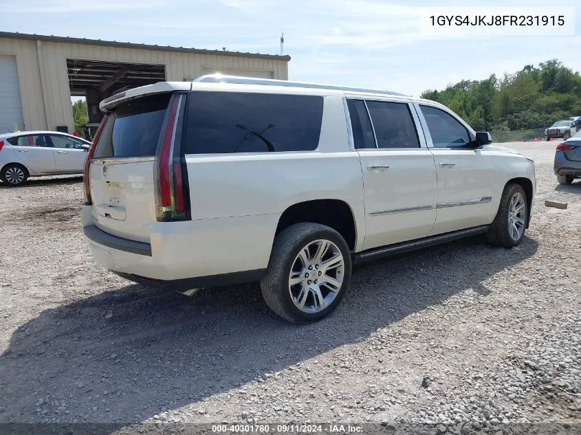 2015 Cadillac Escalade Esv Premium VIN: 1GYS4JKJ8FR231915 Lot: 40301780