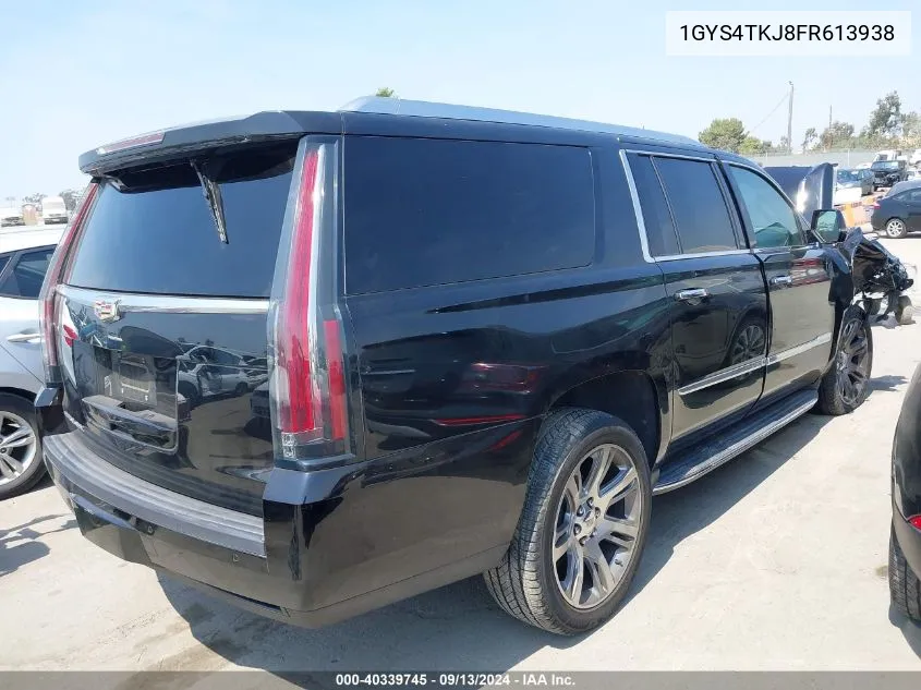 2015 Cadillac Escalade Esv Premium VIN: 1GYS4TKJ8FR613938 Lot: 40339745