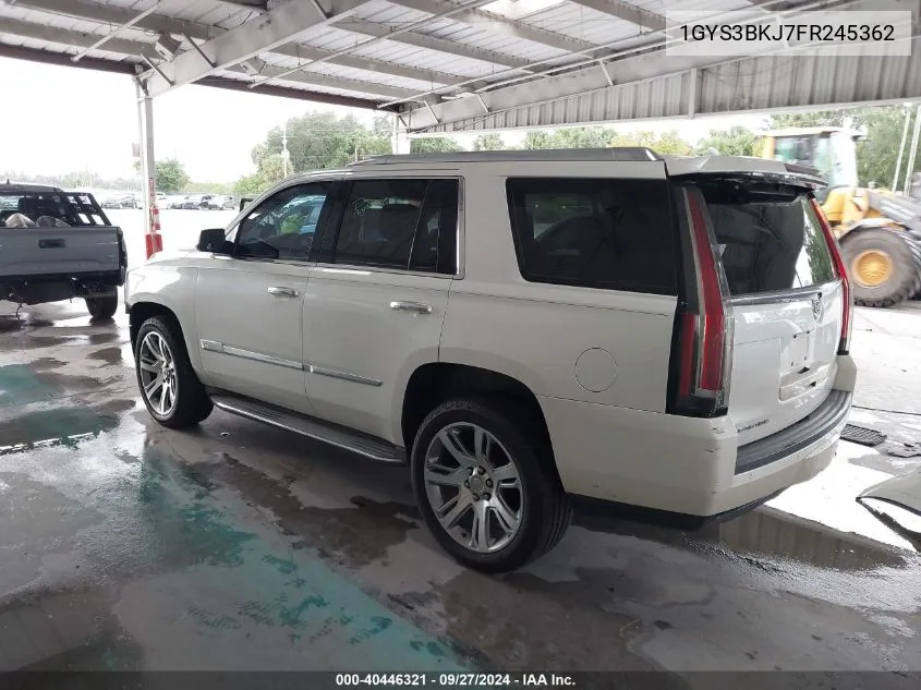 1GYS3BKJ7FR245362 2015 Cadillac Escalade Luxury