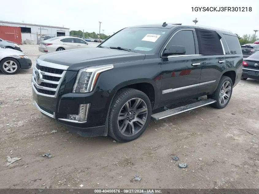 2015 Cadillac Escalade Premium VIN: 1GYS4CKJ3FR301218 Lot: 40450576