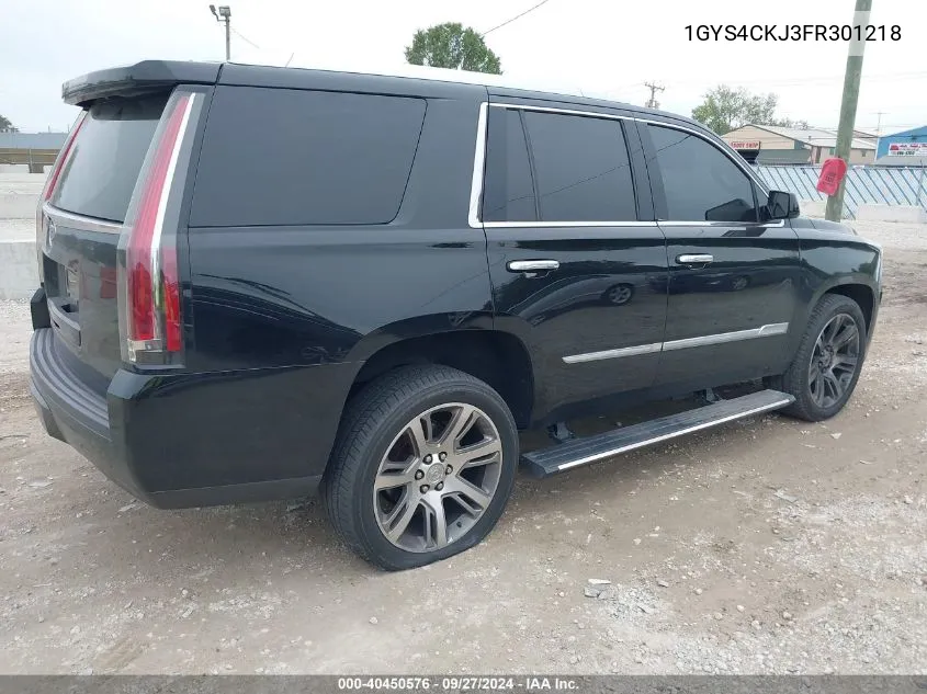 2015 Cadillac Escalade Premium VIN: 1GYS4CKJ3FR301218 Lot: 40450576