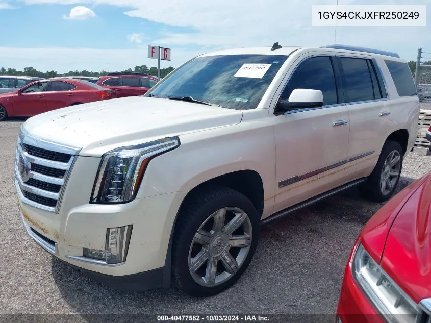 2015 Cadillac Escalade Premium VIN: 1GYS4CKJXFR250249 Lot: 40477582